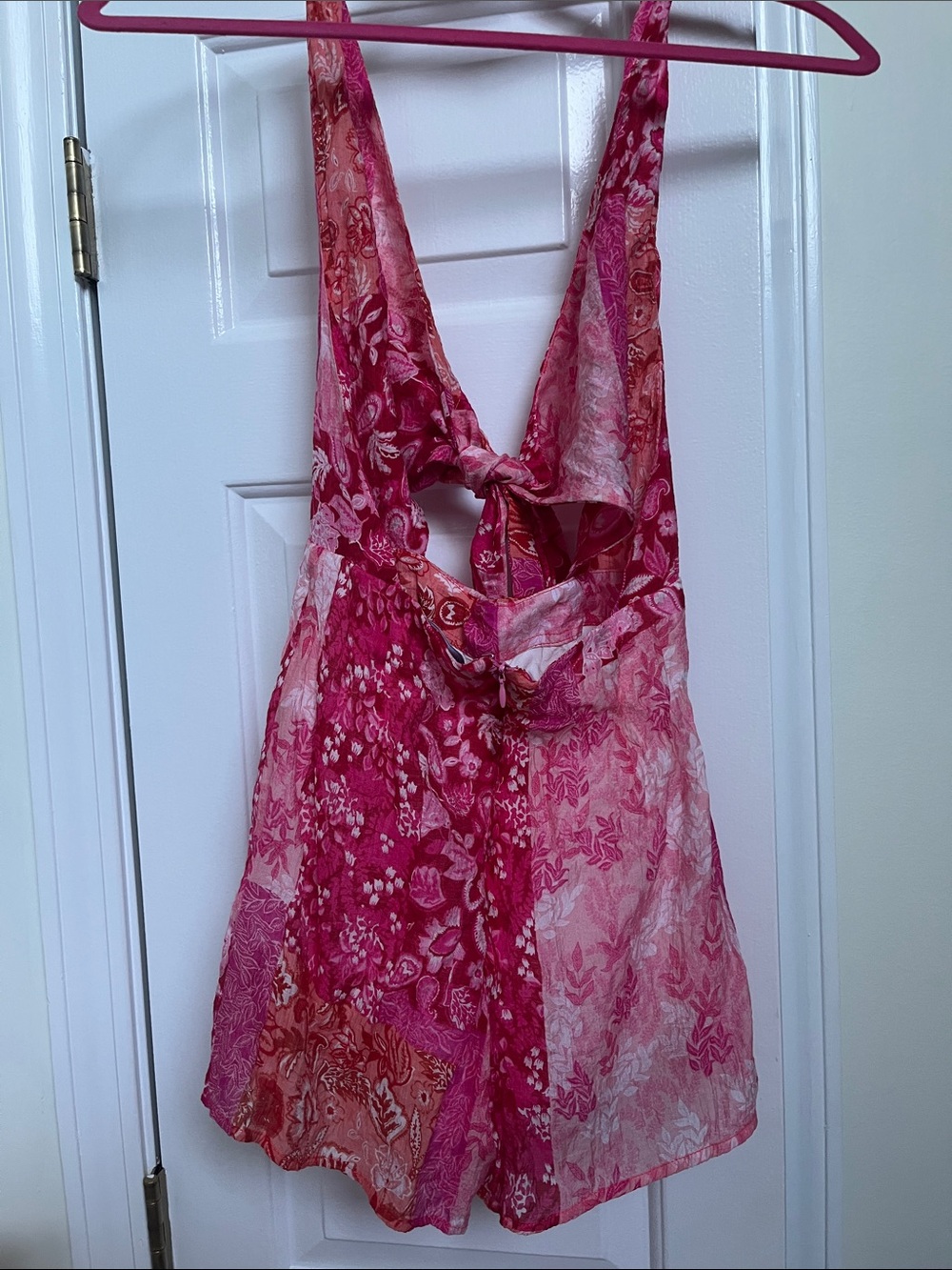 Pink Patterned Romper - Picture 5 of 9